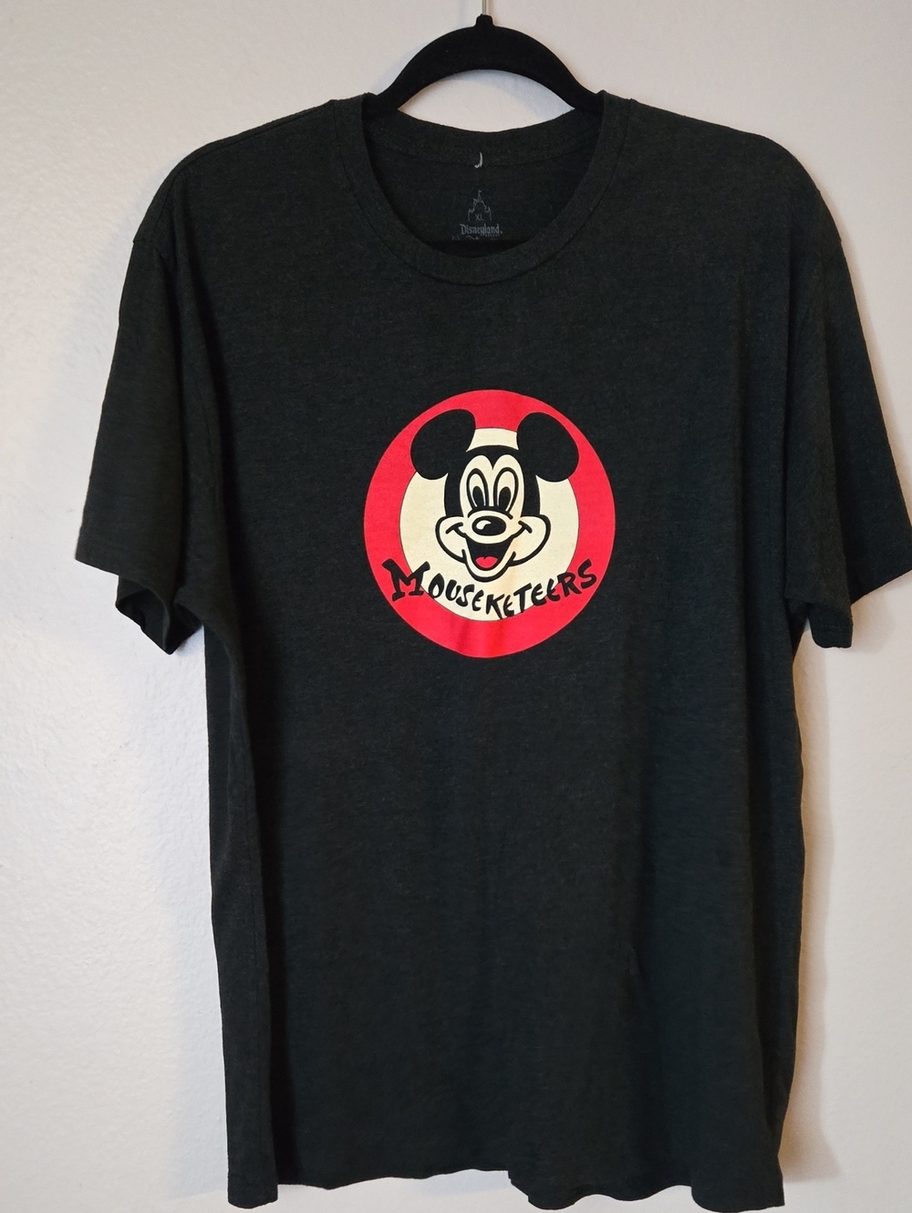 Disney Mickey Mouse Mouseketeers T Shirt XL Black Disneyland Parks Unisex